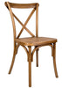 Chestnut Resin Cross Back Chair
