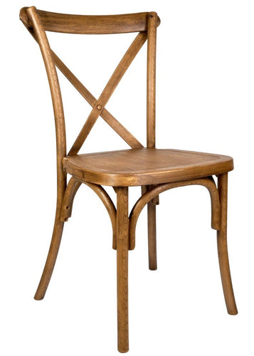 Chestnut Resin Cross Back Chair